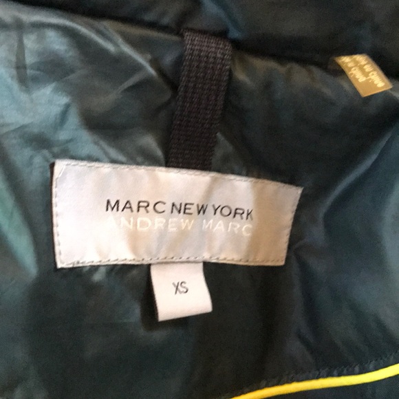 Marc New York, Andrew Marc green puffer jacket XS. - Picture 4 of 4